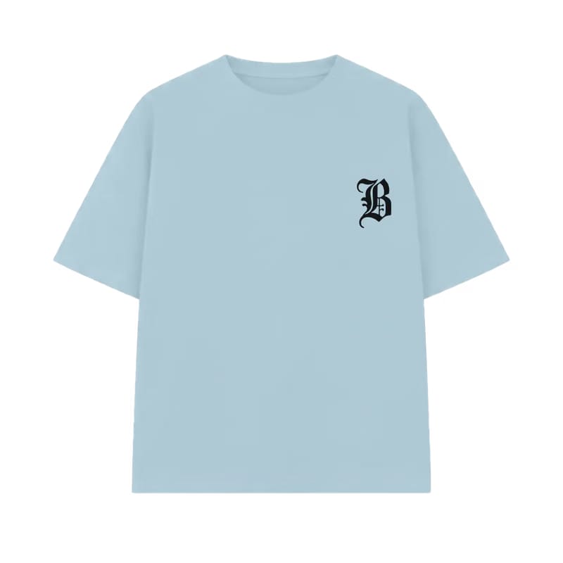 Amex Rolex Relax Ice Blue Oversized T-Shirt