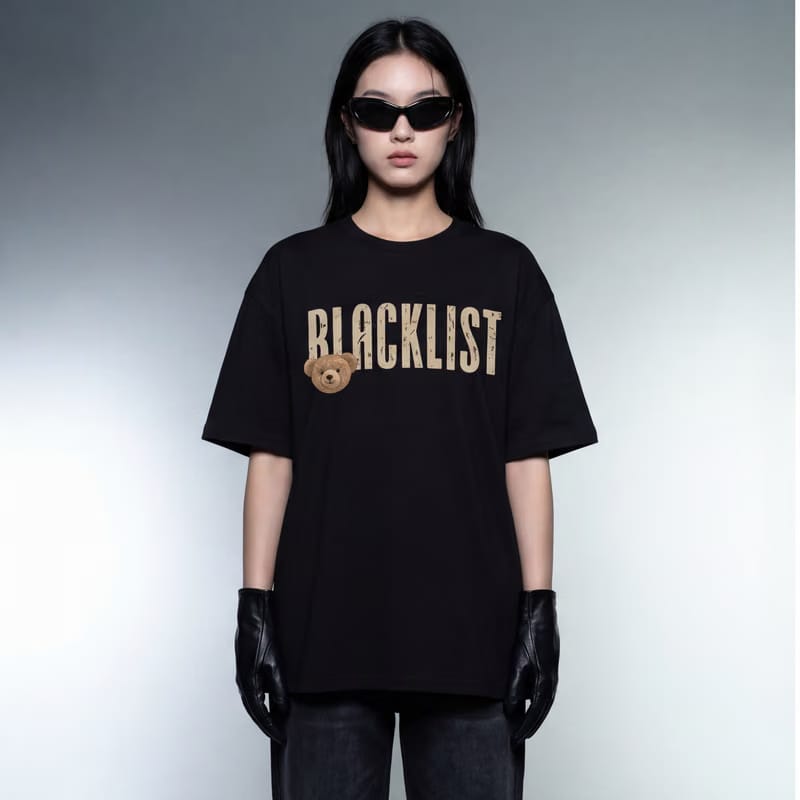 Blacklist Black Bear Oversized T-Shirt