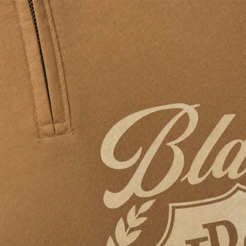 Blacklist Club Sand Oversized Quarter Zip T-Shirt