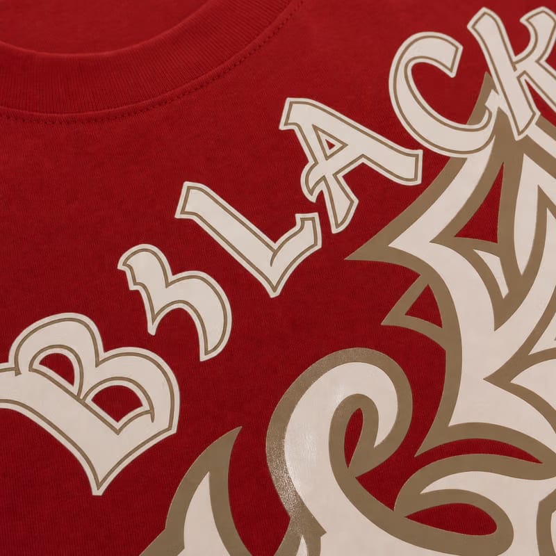 Blacklist Crosses Red Oversized T-Shirt