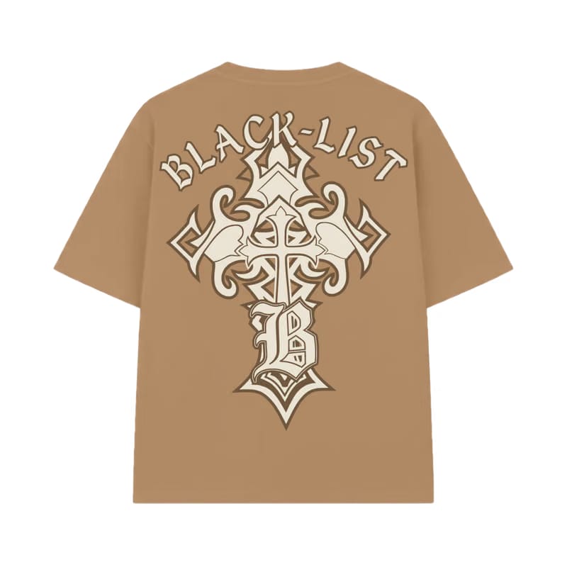 Blacklist Crosses Sand Oversized T-Shirt