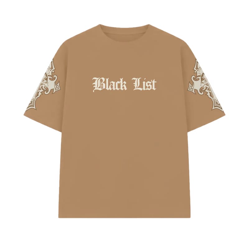 Blacklist Crosses Sand Oversized T-Shirt