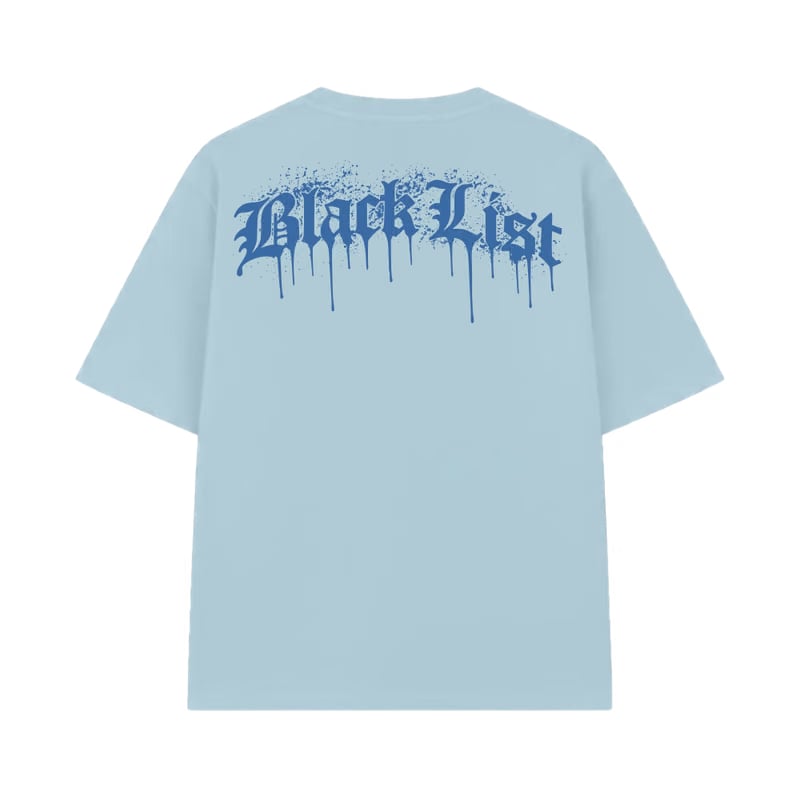 Blacklist Drip Azure Oversized T-Shirt