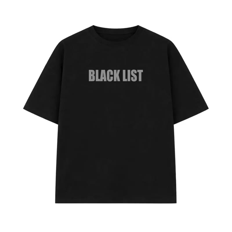 Blacklist Drip Grey Oversized T-Shirt