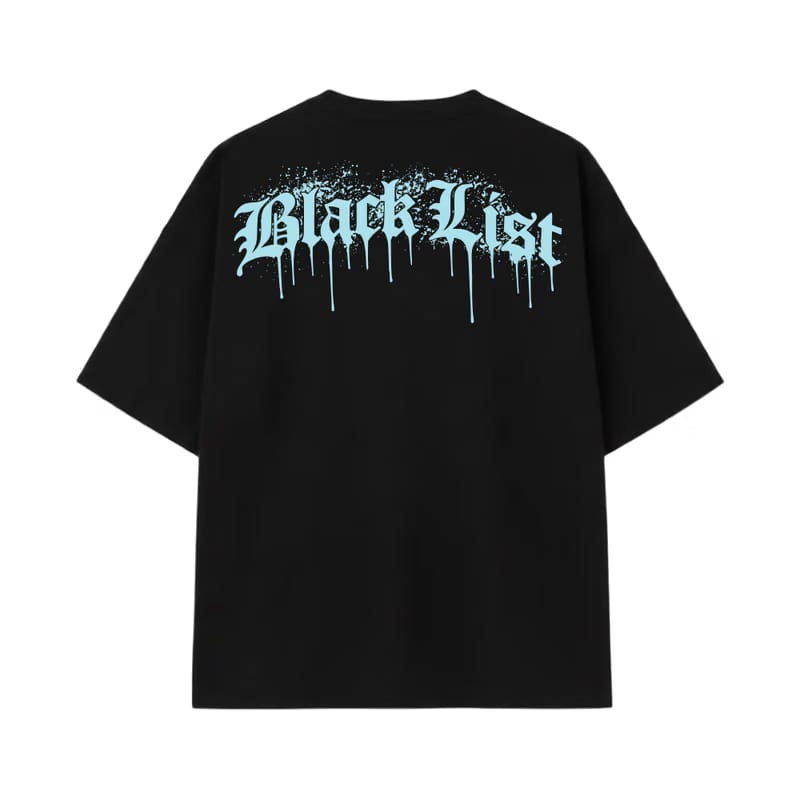 Blacklist Drip Ice Blue Oversized T-Shirt