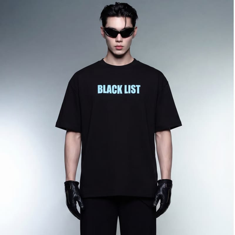 Blacklist Drip Ice Blue Oversized T-Shirt