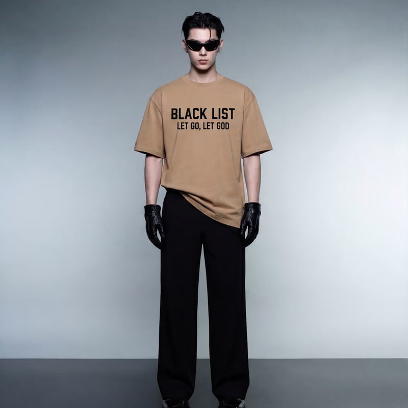 Blacklist Let Go Let God T-Shirt Sand