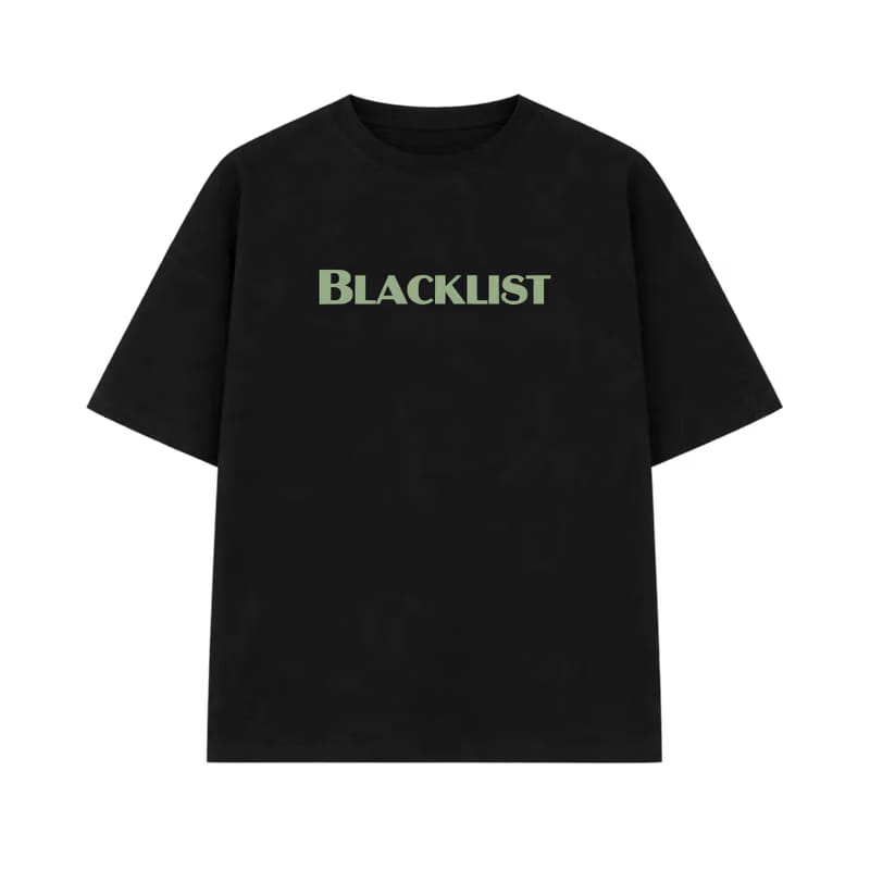 Blacklist Lord Watch Over Me Oversized T-Shirt Black
