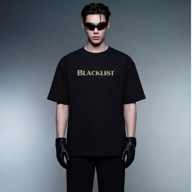 Blacklist Lord Watch Over Me Oversized T-Shirt Black