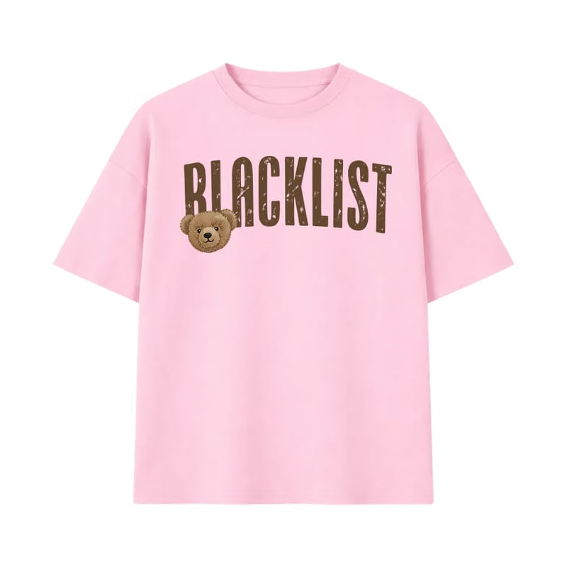 Blacklist Pink Bear Oversized T-Shirt