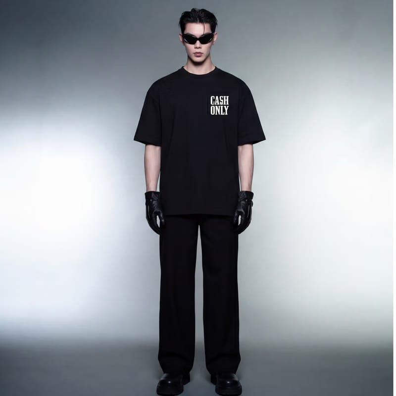 Money on My Mind Black Oversized T-Shirt