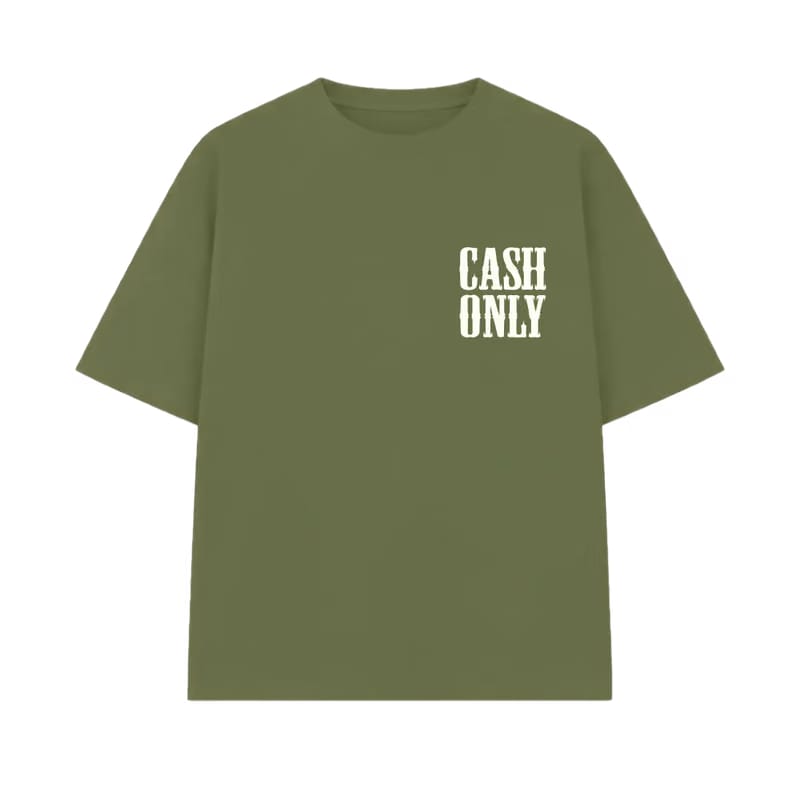 Money on My Mind Olive Oversized T-Shirt