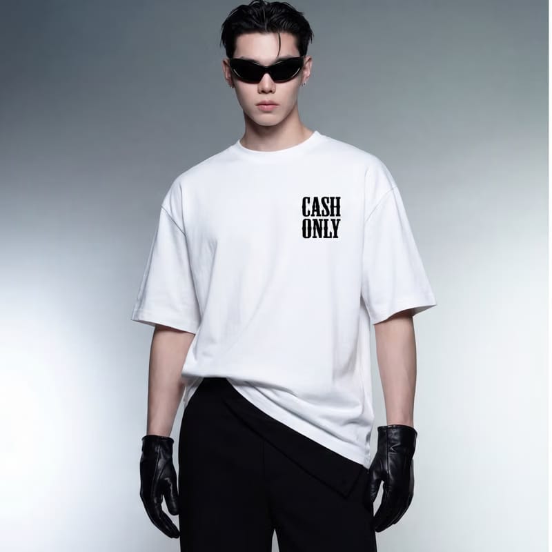 Money on My Mind White Oversized T-Shirt