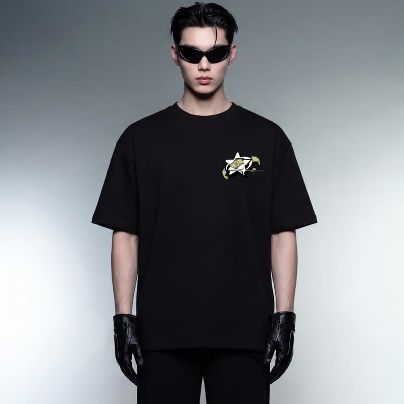 No Flex till It's Amex Oversized T-Shirt Black