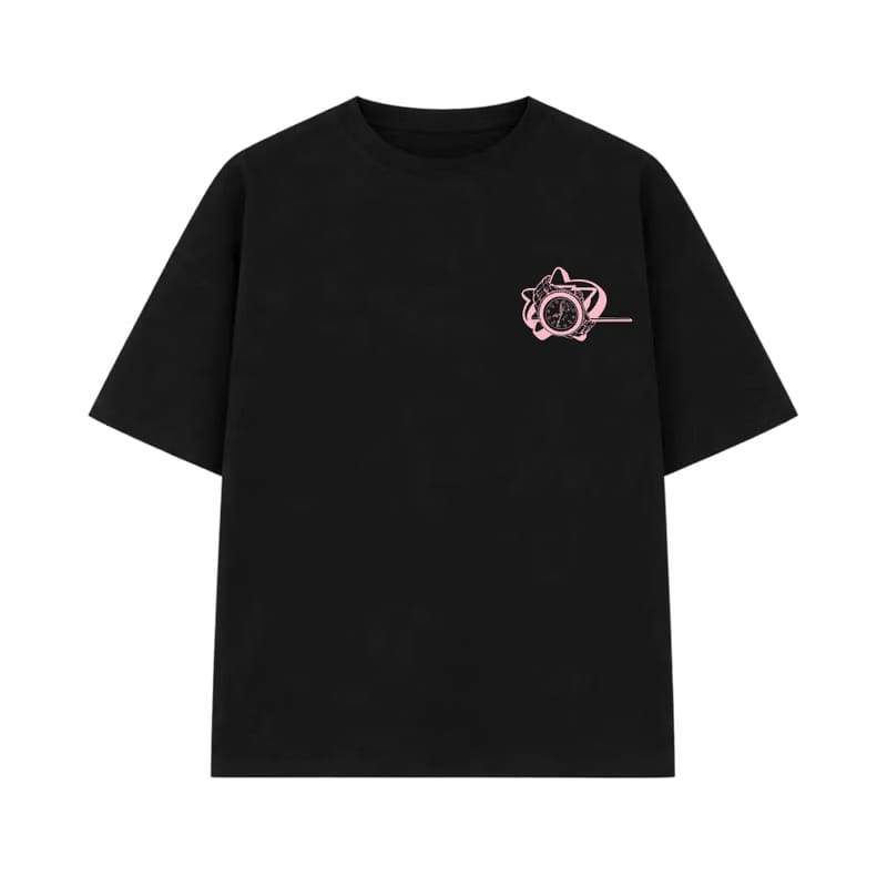 Pretty Girls Love Fast Cars Black Oversized T-Shirt