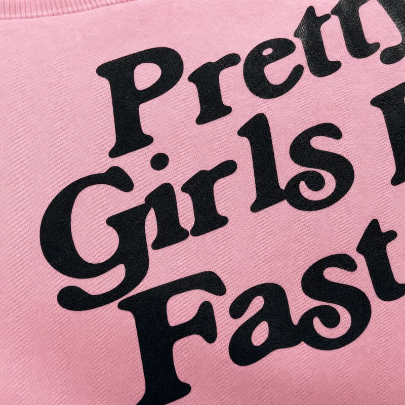 Pretty Girls Love Fast Cars Pink Oversized T-Shirt