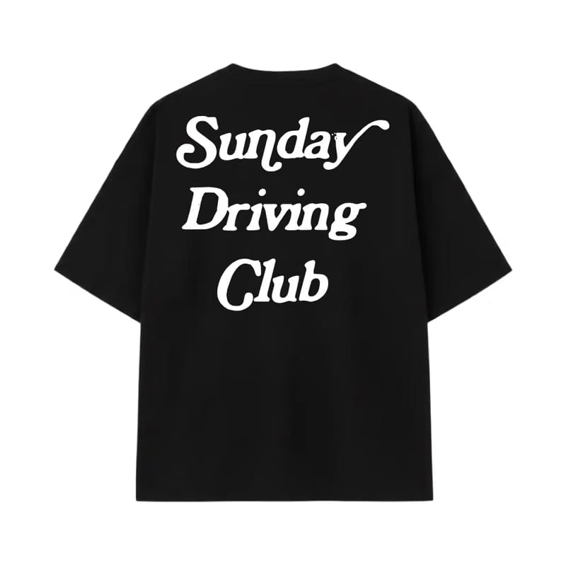 Sunday Driving Club Black Oversized T-Shirt