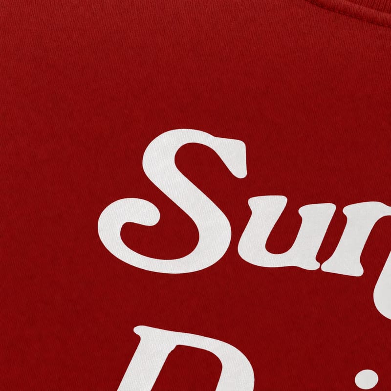 Sunday Driving Club Red Oversized T-Shirt