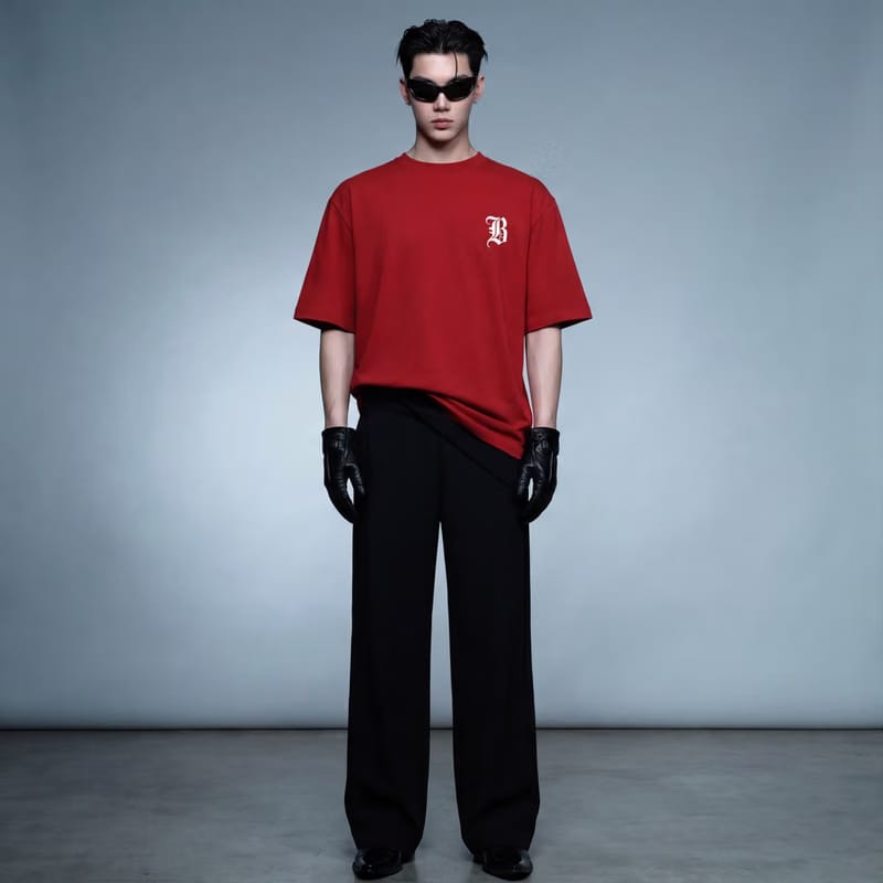 Sunday Driving Club Red Oversized T-Shirt
