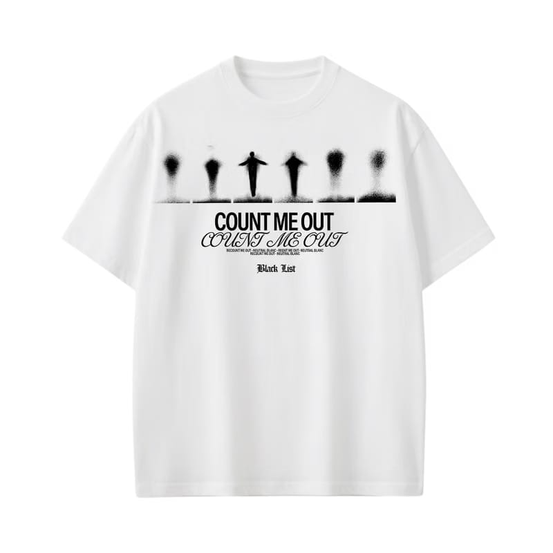 Count Blacklist White T-Shirt