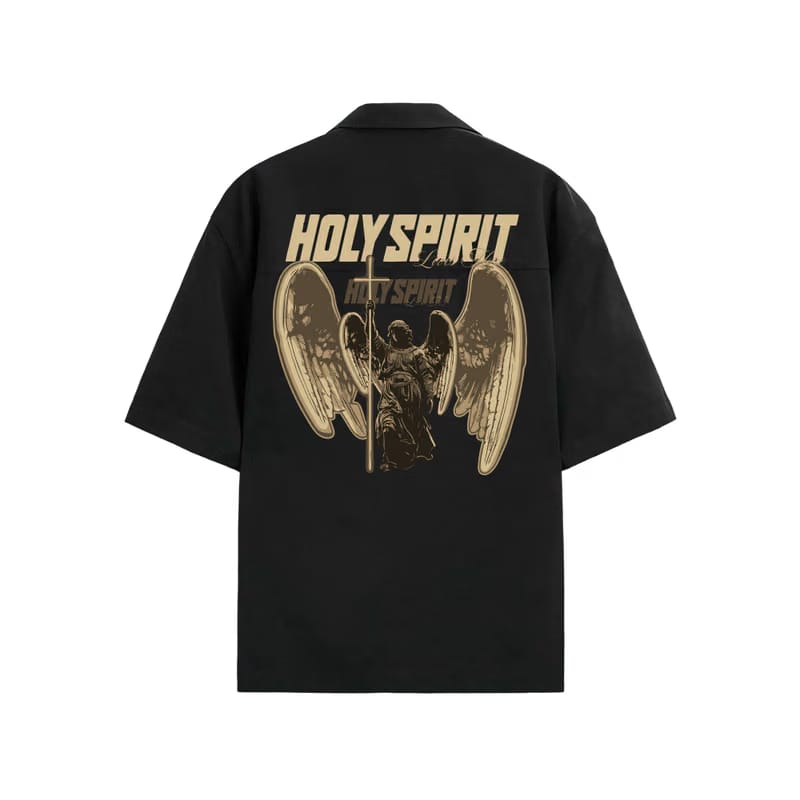 Holy Spirit Blacklist Black Bowling Shirt