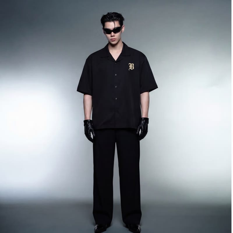 Holy Spirit Blacklist Black Bowling Shirt