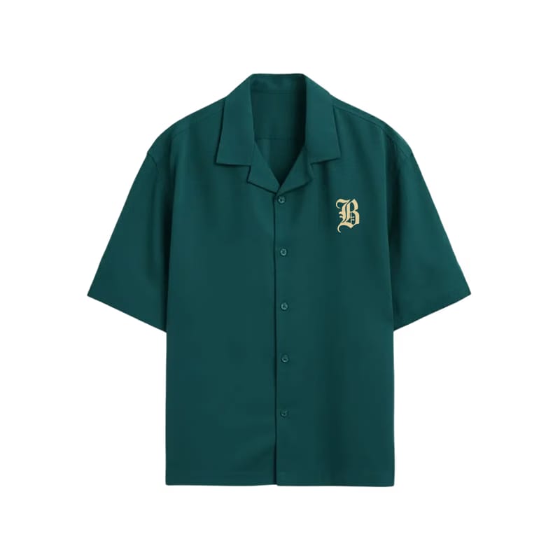 Holy Spirit Blacklist Green Forest Bowling Shirt