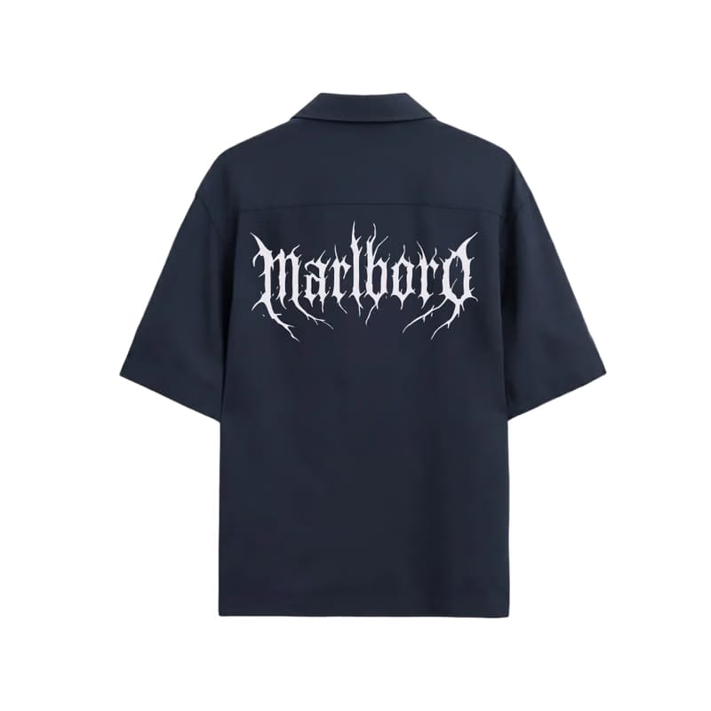 Malboro Blacklist Black Bowling Shirt