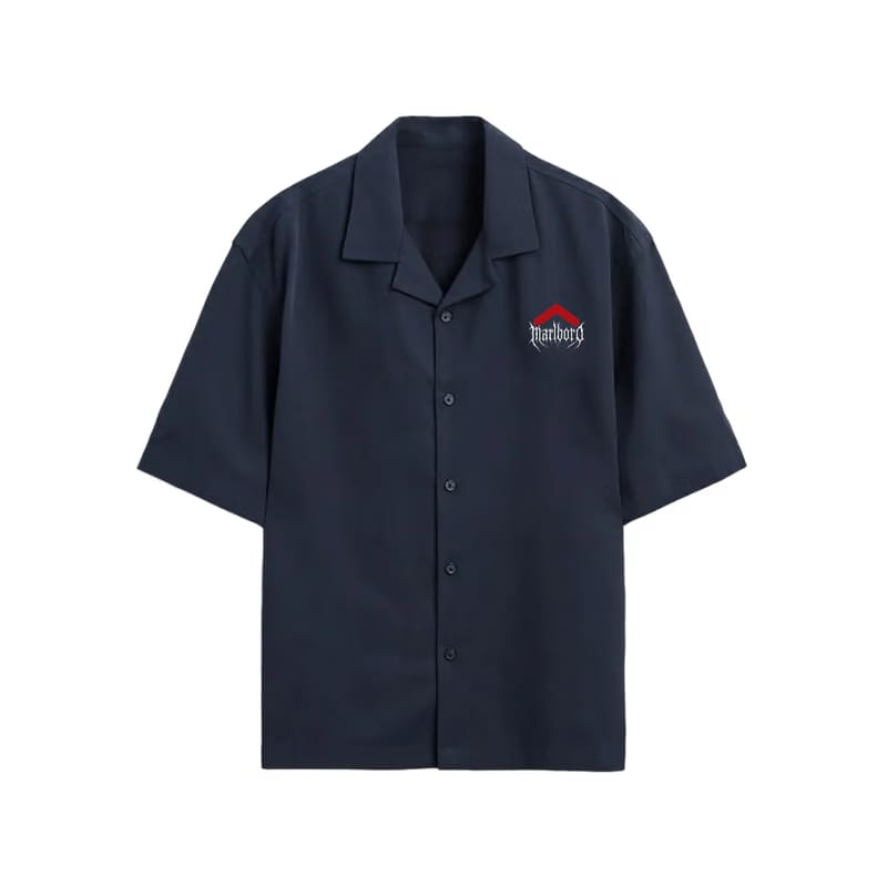 Malboro Blacklist Black Bowling Shirt