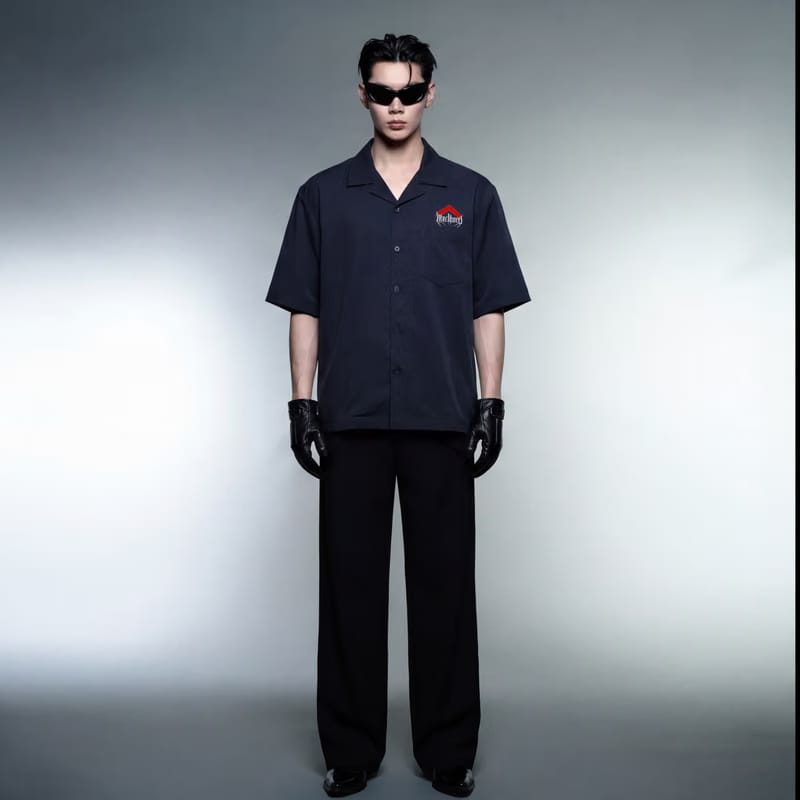 Malboro Blacklist Black Bowling Shirt