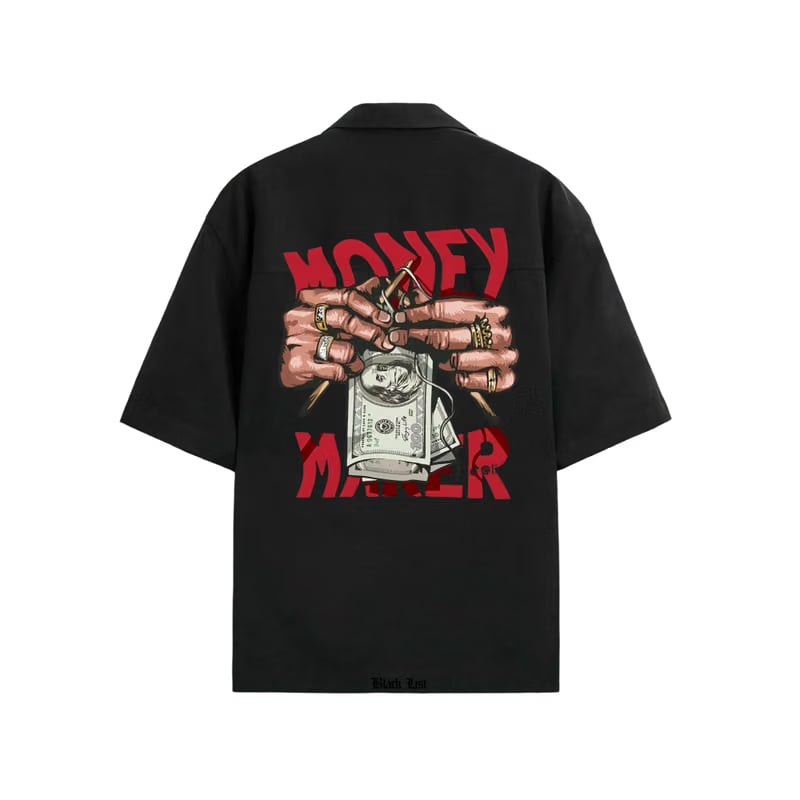 Money Maker Blacklist Black Bowling Shirt