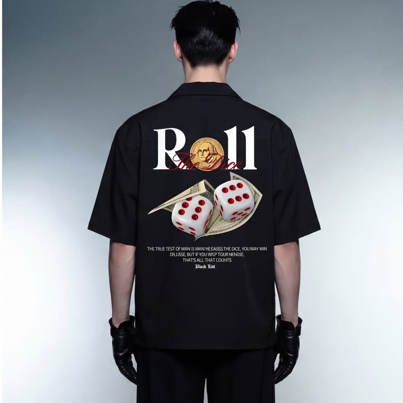 Roll the Dice Blacklist Black Bowling Shirt