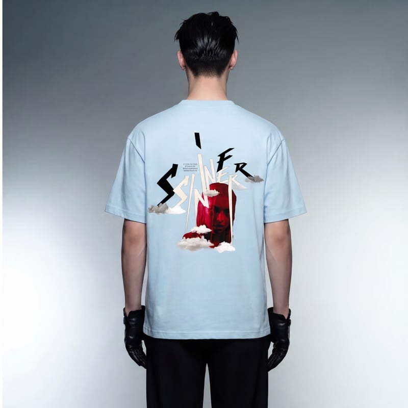 Sinner Blacklist Ice Blue T-Shirt