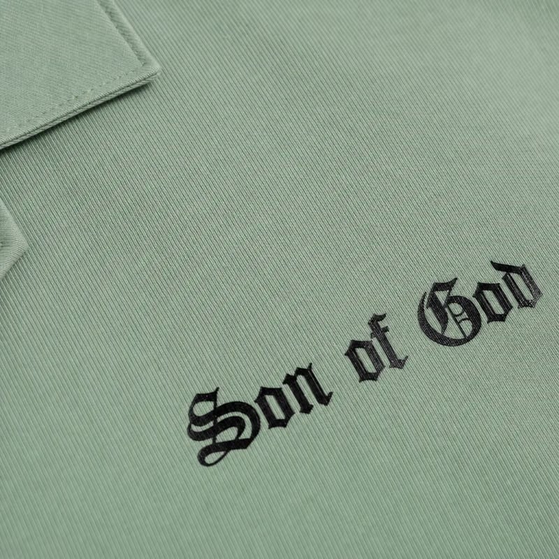 Son of God Blacklist Sage Green Bowling Shirt