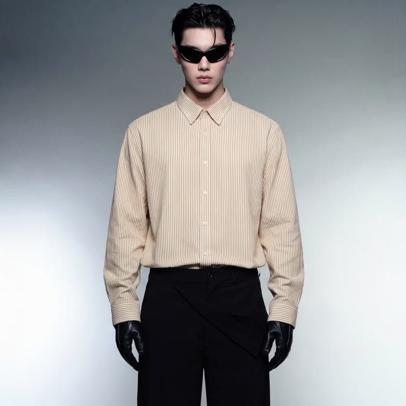 Tribe Blacklist Yellow Striped Shirt