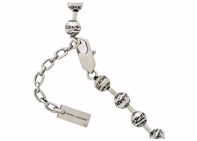 Marc Jacobs x Futura Pointman Necklace Silver-Plated Brass