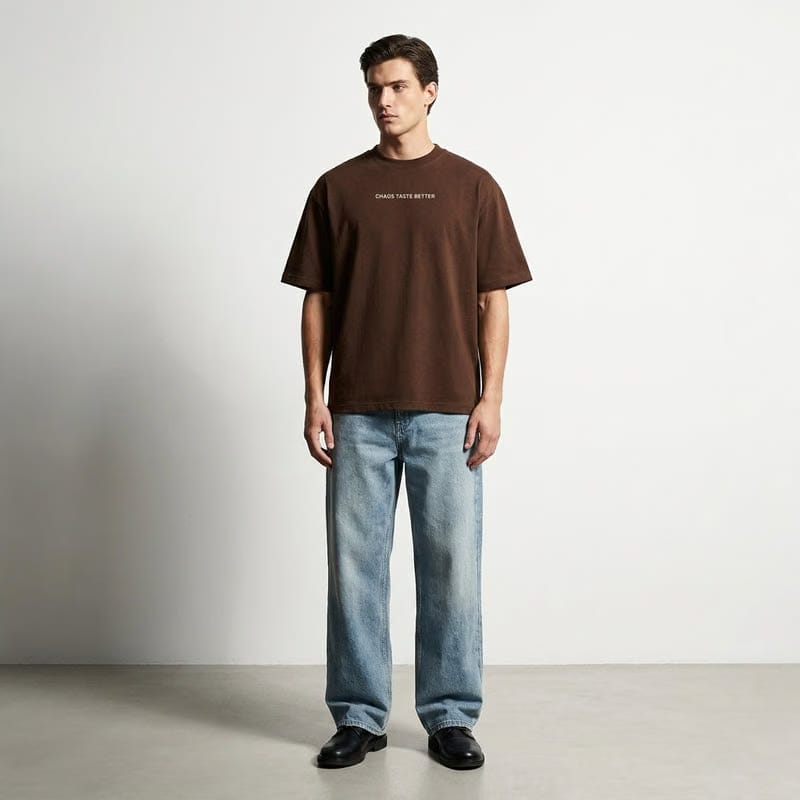 Chaos Be Autyst Brown T-Shirt Back