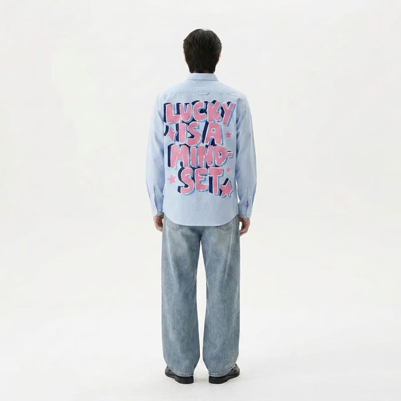 Mind Set Be Autyst Ice Blue Shirt