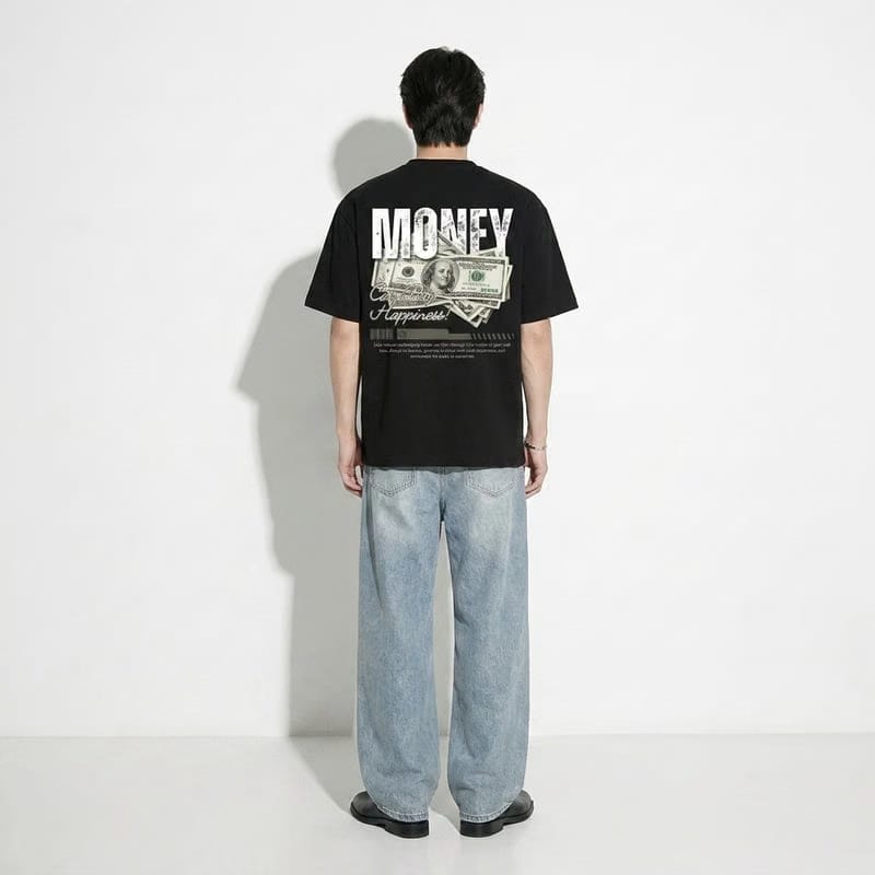 Money Can Buy Happiness Be Autyst Black T-Shirt