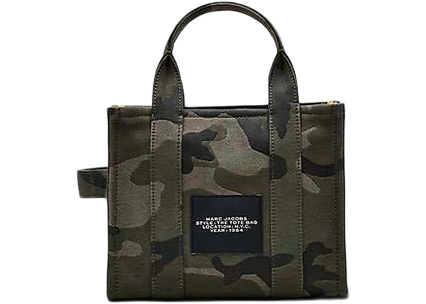 Marc Jacobs The Camo Jacquard Small Tote Bag Green