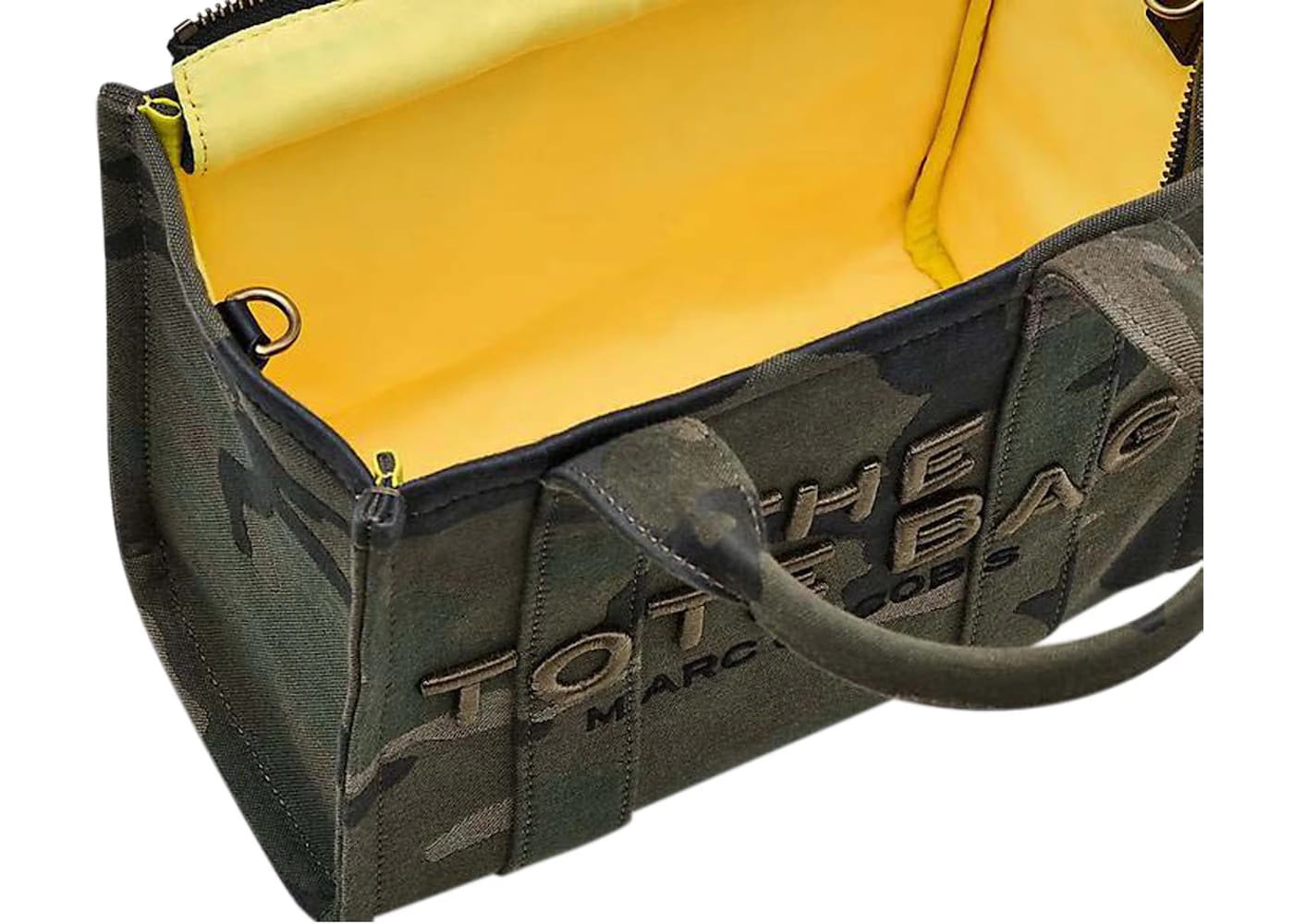 Marc Jacobs The Camo Jacquard Small Tote Bag Green