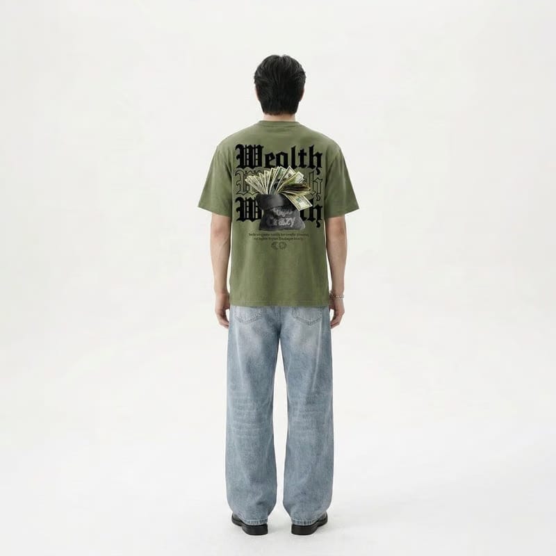 Wealth Be Autyst Green T-Shirt