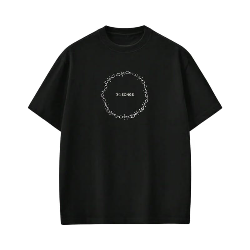 24 Songs I am The Wave Black T-shirt
