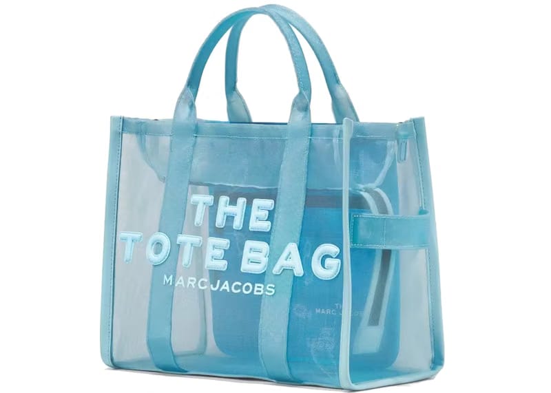 Marc Jacobs The Mesh Tote Bag Medium Pale Blue