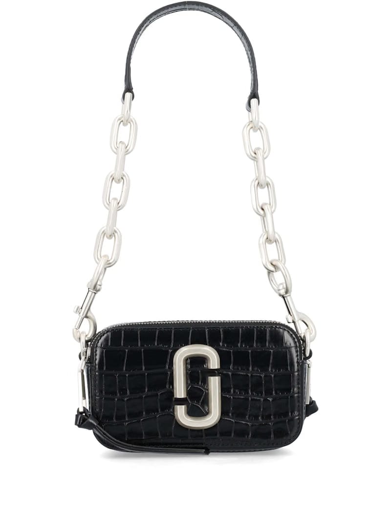 Marc Jacobs The Snapshot Shoulder Crocco Black