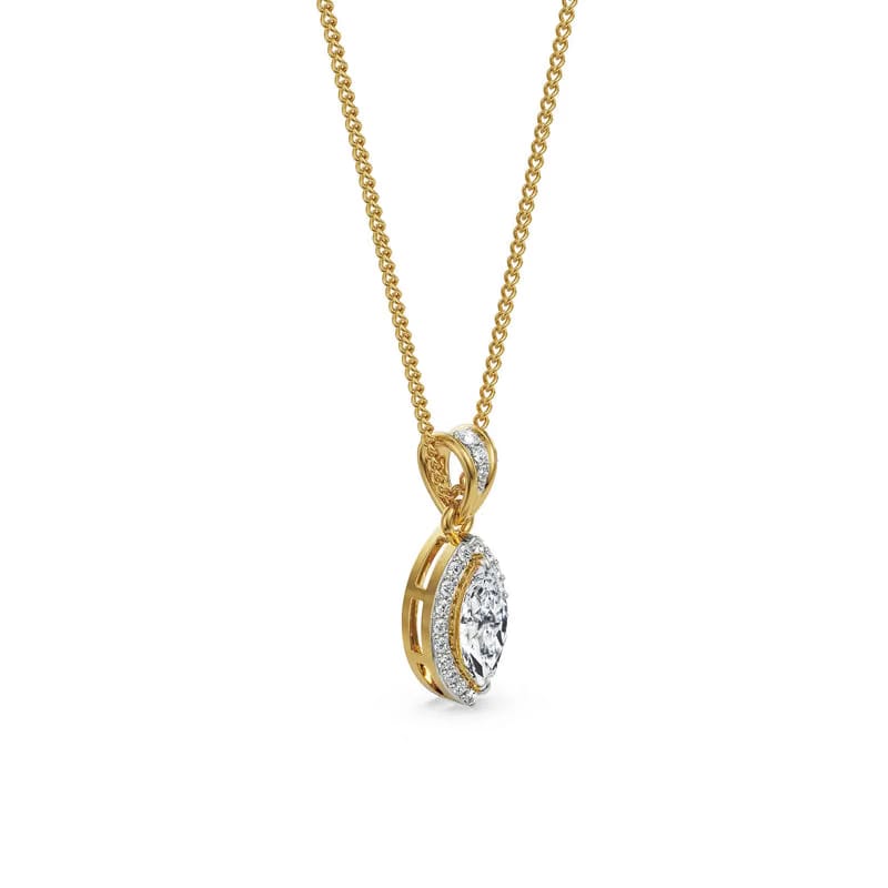 0 5 CT Marquise Halo Lab Diamond Pendant_in-stock