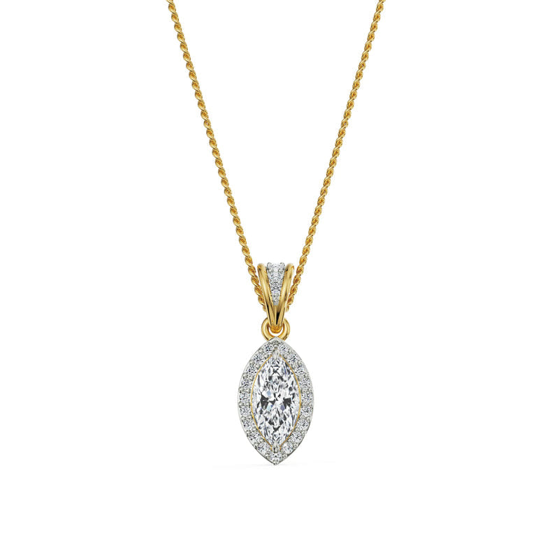 0 5 CT Marquise Halo Lab Diamond Pendant_in-stock