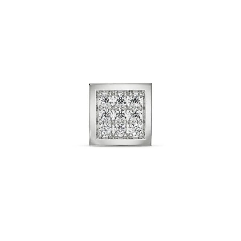 0.1 CT Round Lab Grown Diamond Solitaire Studs for Men 9KT