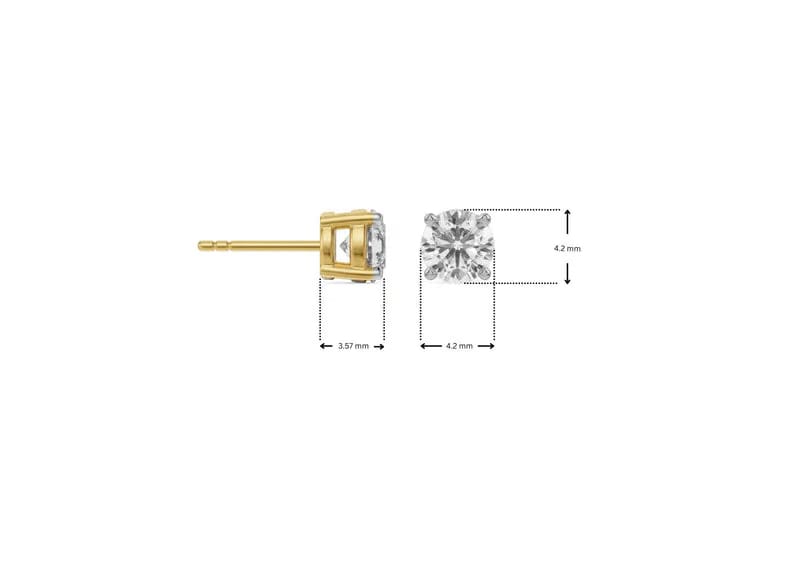 0.25 CT Lab Grown Diamond Solitaire Studs
