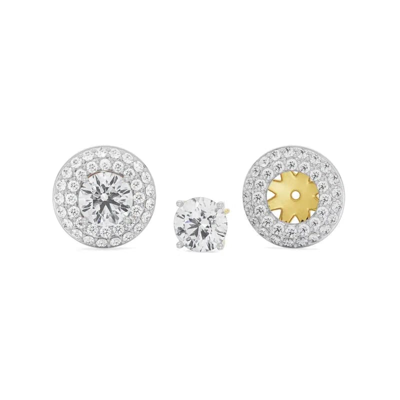 0.25 CT Double Halo Detachable Lab Diamond Studs